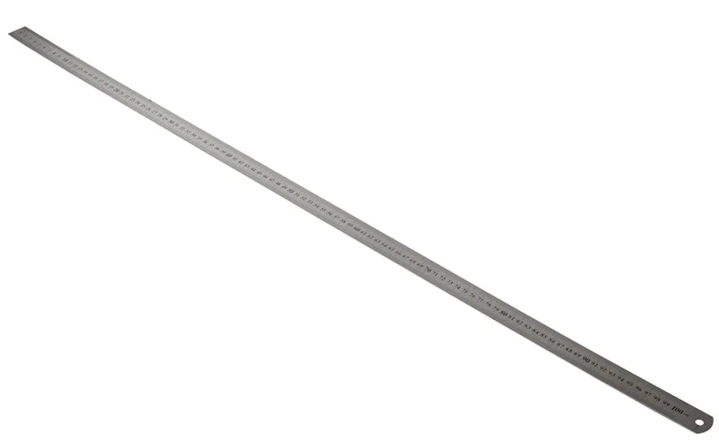 Kraf Çelik Cetvel 100 cm. Inch Ölçülü