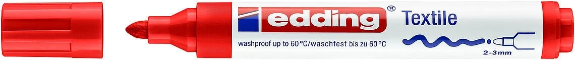 Edding 4500 Kumaş Tekstil Boyama Kalemi RED