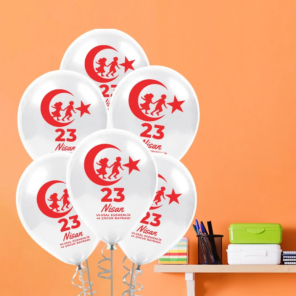 23 Nisan Baskılı Pastel Balon 11"