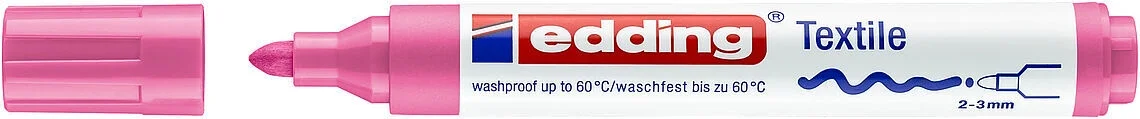 Edding 4500 Kumaş Tekstil Boyama Kalemi PINK