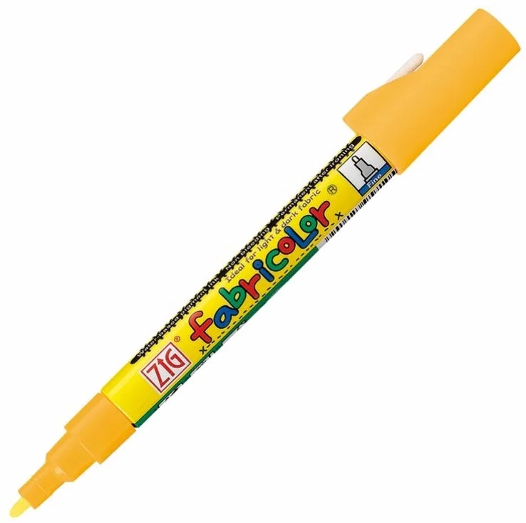 Zig Fabricolor Örtücü Kumaş Tekstil Boyama Kalemi SARI