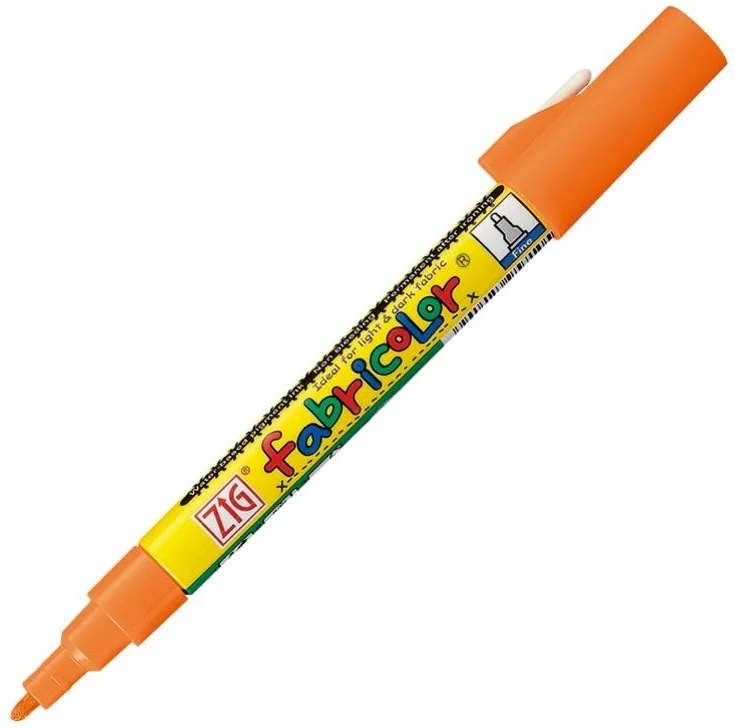 Zig Fabricolor Örtücü Kumaş Tekstil Boyama Kalemi TURUNCU