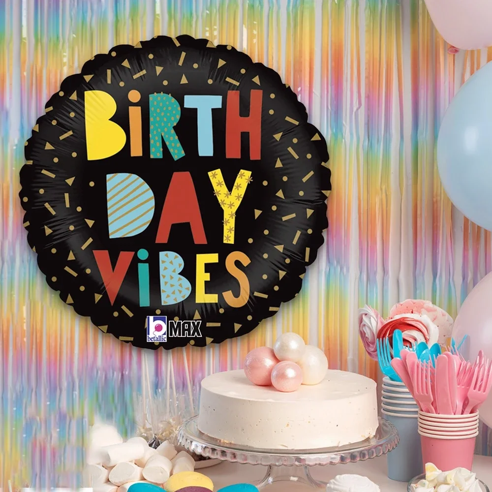 Birthday Vibes Grabo Folyo Balon 18"