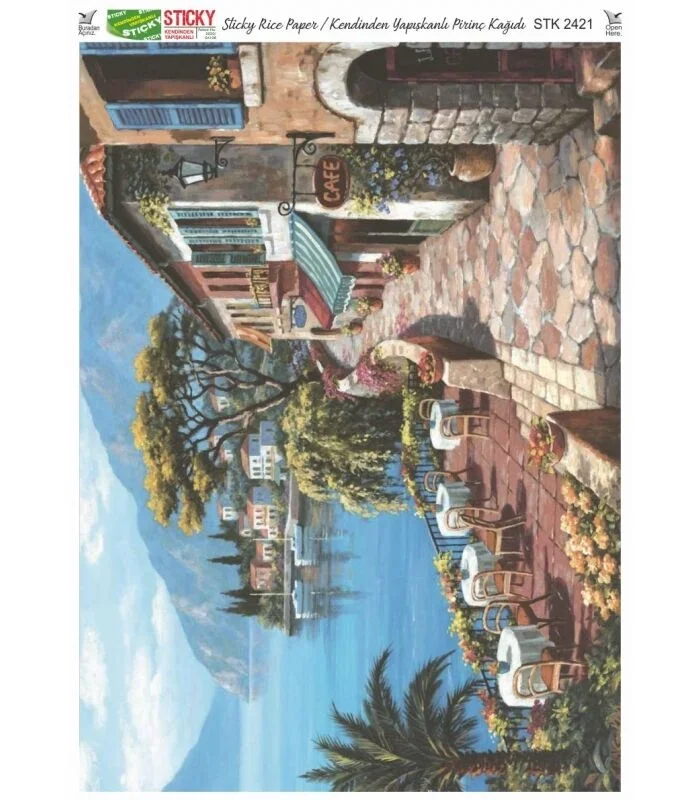 Rich Sticky Kendinden Yapışkanlı Pirinç Dekopaj Kağıdı 29x42 cm. 2421