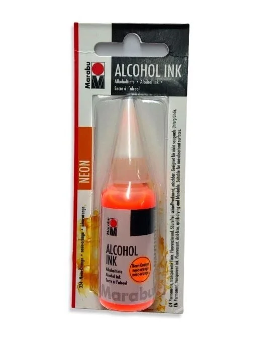 Marabu Alcohol Ink Alkol Bazlı Mürekkep 20 ml. Neon Orange