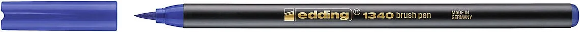 Edding 1340 Brushpen Fırça Uçlu Kalem MAVİ