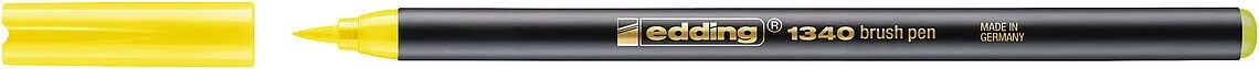 Edding 1340 Brushpen Fırça Uçlu Kalem SARI