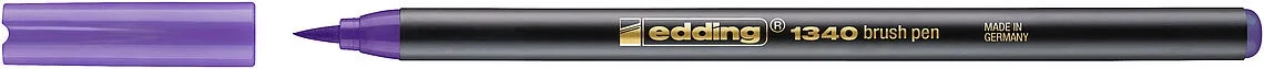 Edding 1340 Brushpen Fırça Uçlu Kalem MOR