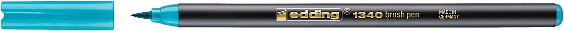Edding 1340 Brushpen Fırça Uçlu Kalem TURKUAZ