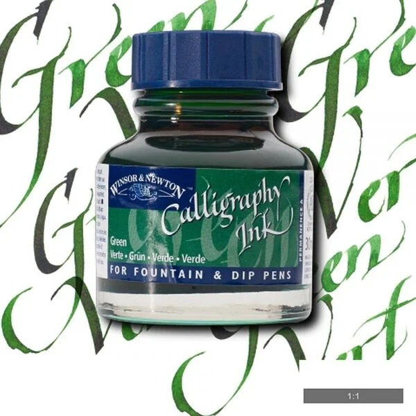 Winsor & Newton Kaligrafi Mürekkebi 30 ml. 289 GREEN