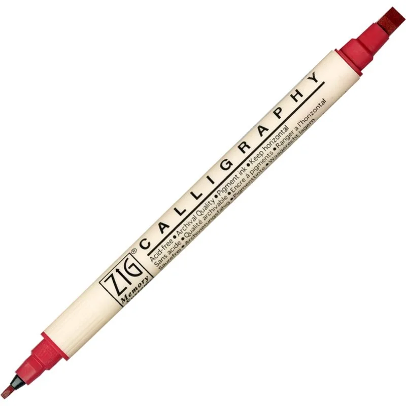 Zig Calligraphy Çift Uçlu Kaligrafi Kalemi 2 mm. + 5 mm. 024 Rose