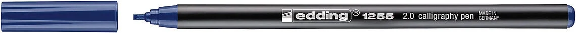 Edding 1255 Kaligrafi Kalemi 2.0 mm. Çelik Mavi