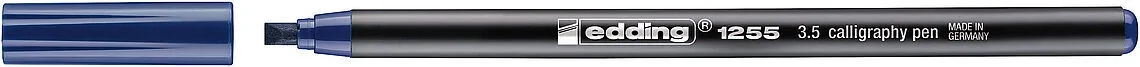Edding 1255 Kaligrafi Kalemi 3.5 mm. Çelik Mavi