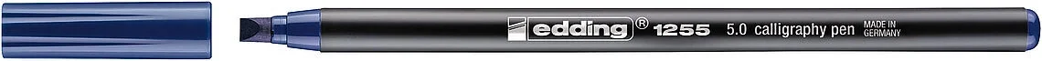 Edding 1255 Kaligrafi Kalemi 5.0 mm. Çelik Mavi