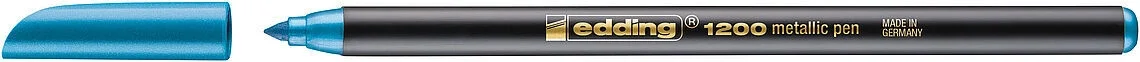 Edding 1200 Grafik Kalemi METALİK MAVİ