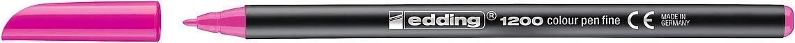 Edding 1200 Grafik Kalemi FOSFORLU PEMBE