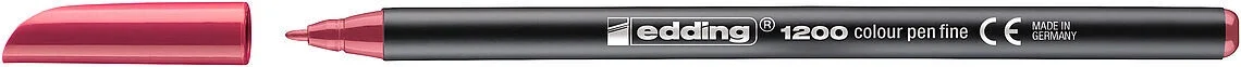 Edding 1200 Grafik Kalemi KARMİNA KIRMIZISI