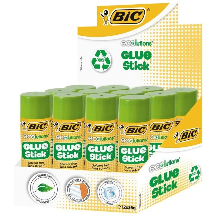 Bic Eco Solventsiz Stick Yapıştırıcı 36 gr. 12'li Kutu