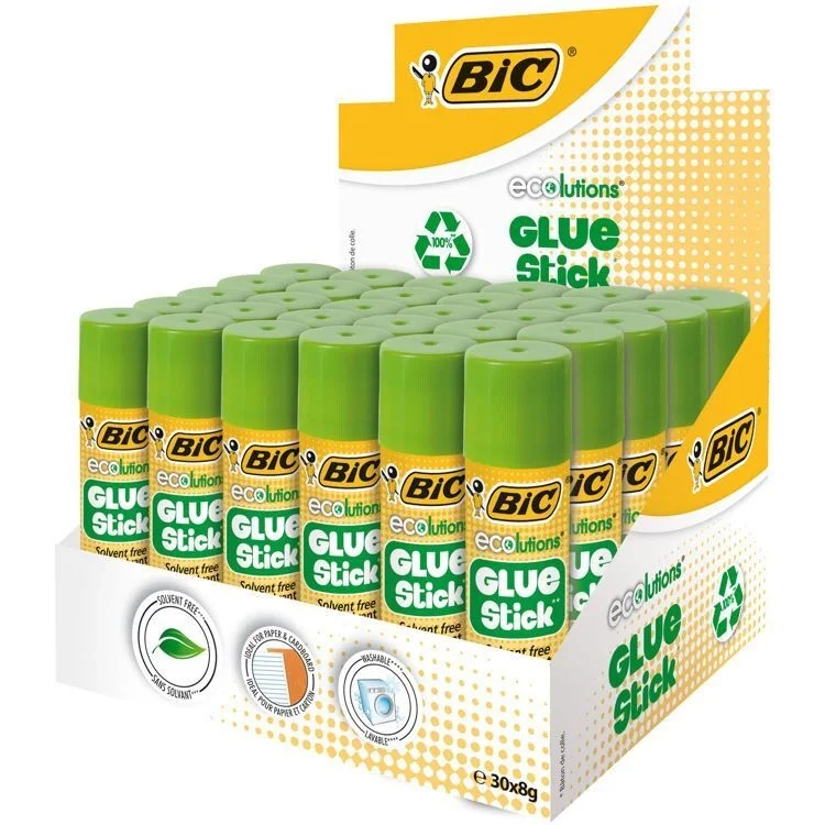 Bic Eco Solventsiz Stick Yapıştırıcı 8 gr. 30'lu Kutu