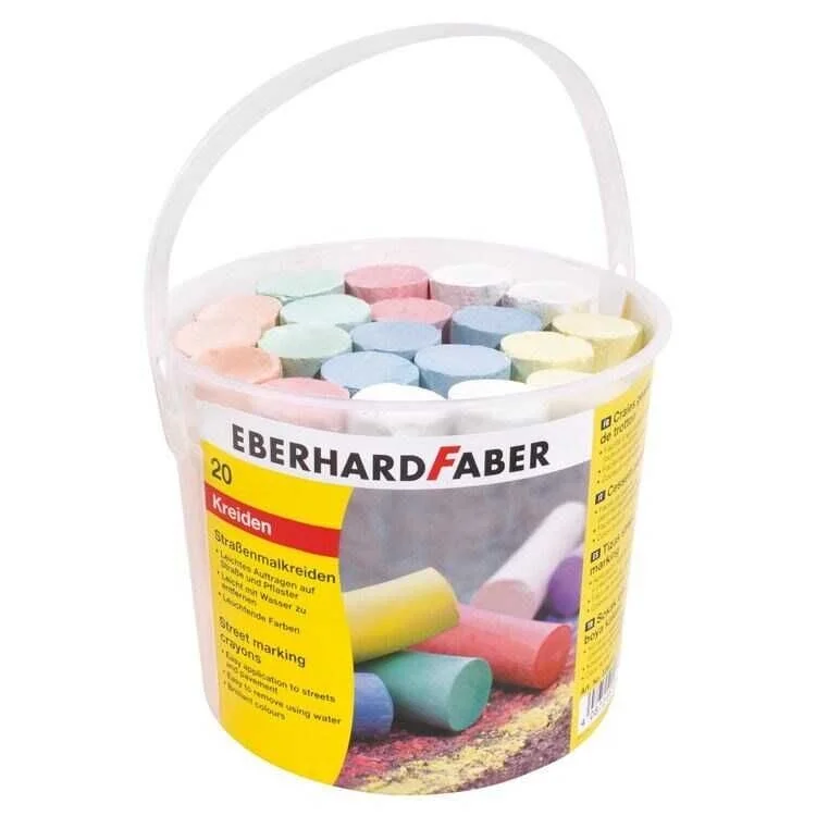 Eberhard Faber Sokak İşaretleme Tebeşiri 6 Renk 20 Adet Kova
