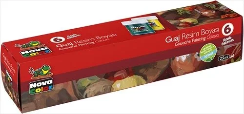 Nova Color Guaj Boya Seti 6 Renk x 30 cc. Şişe