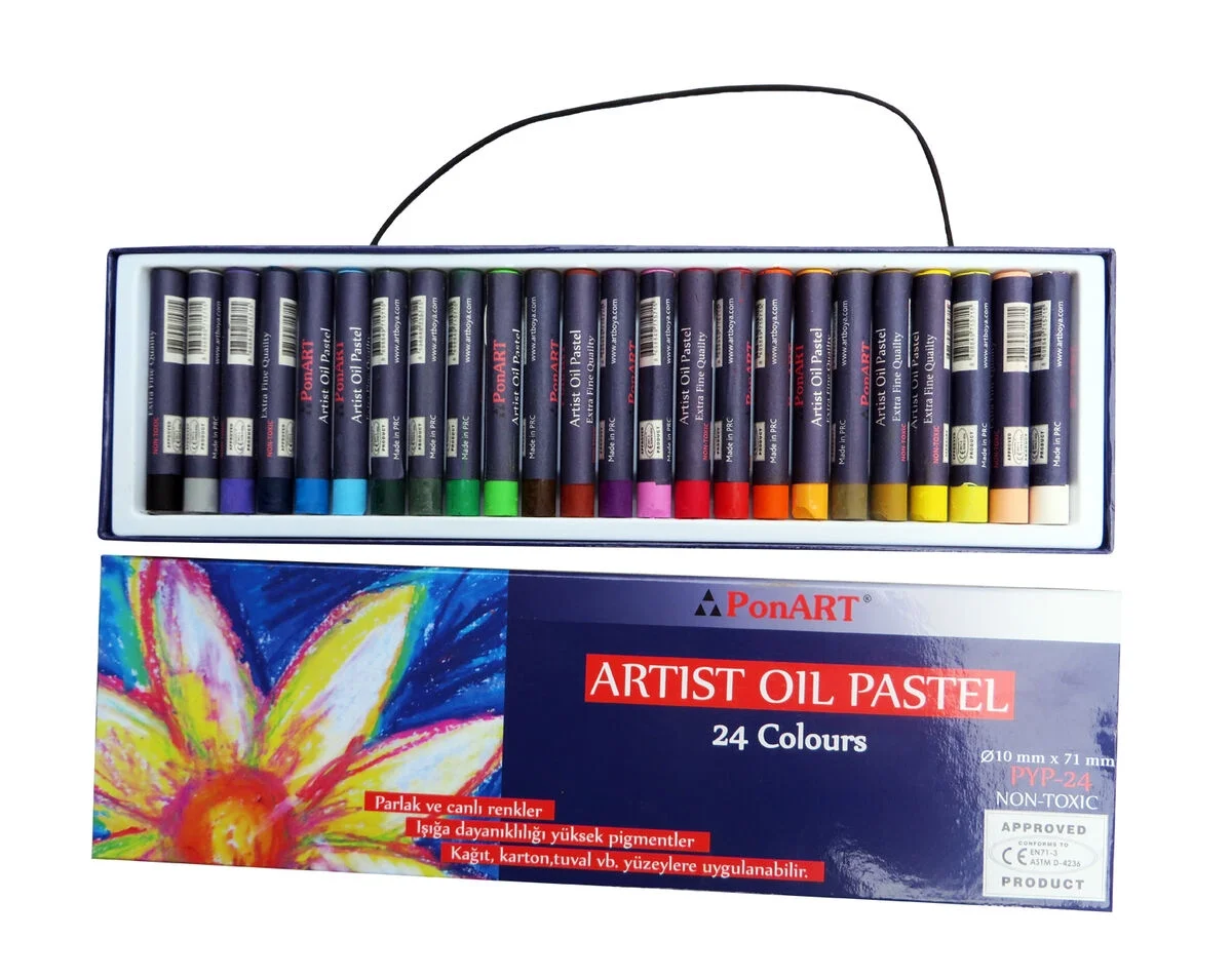 Ponart Artist Yağlı Pastel Boya 24 Renk