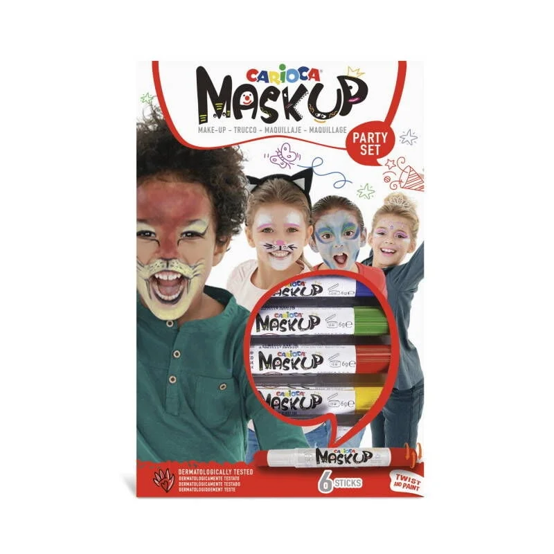 Carioca Yüz Boyası 6 gr. 6 Renk