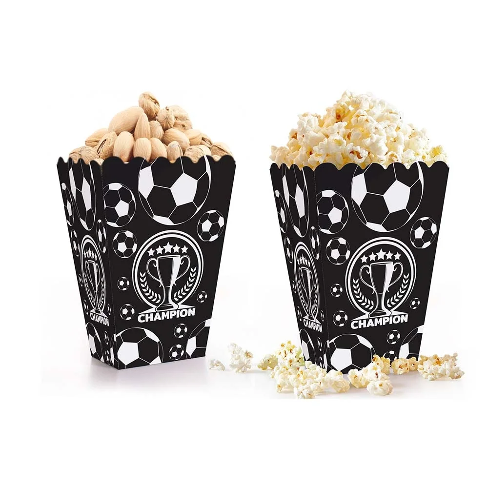 Popcorn Kutusu 8li -Champion Siyah Beyaz-