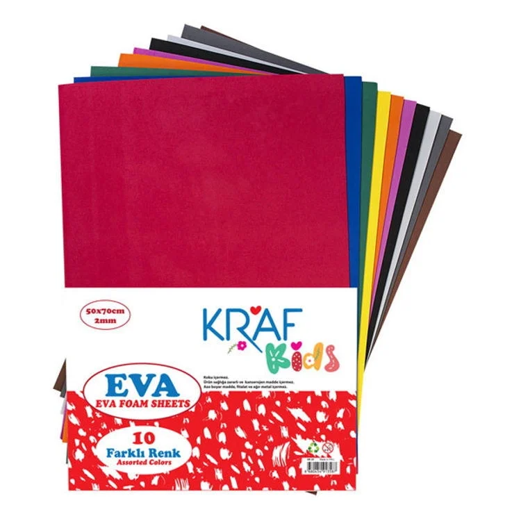 Kraf Kids Eva 50x70 cm. 10 Renk