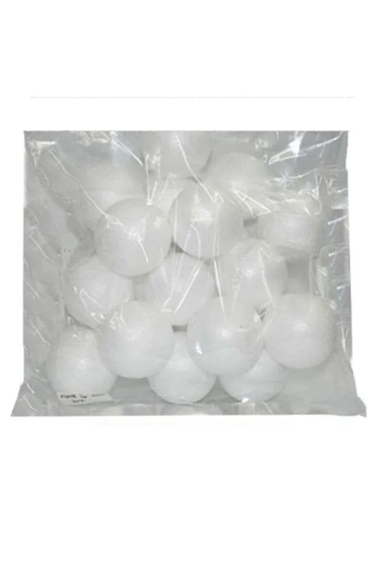 Vincent Foam Ball - Strafor Köpük Top 8 cm. 12 Adet