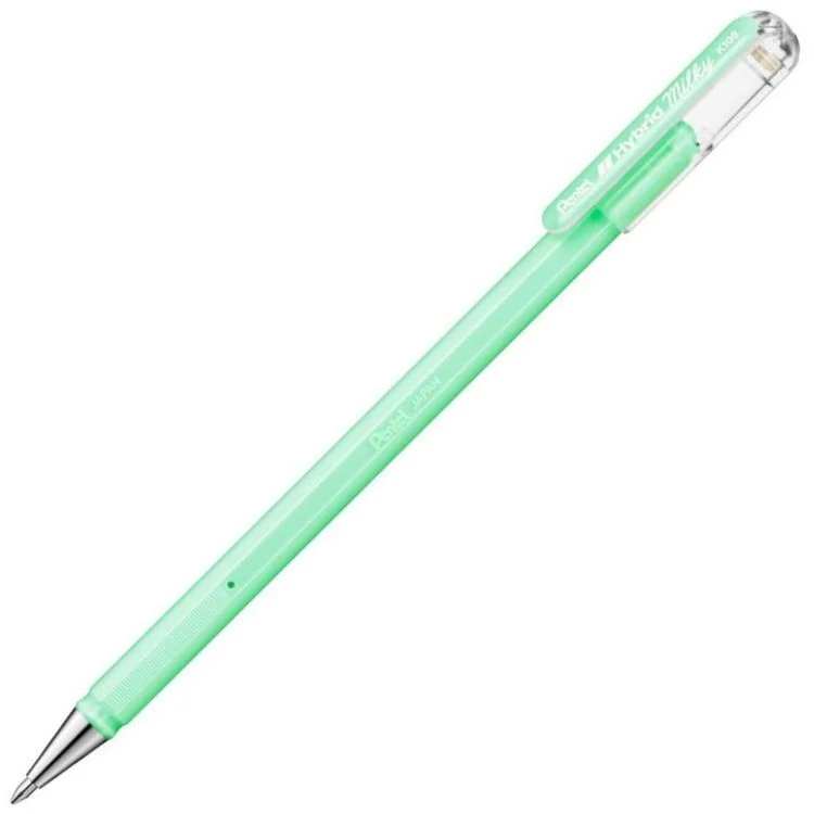 Pentel Hybrid Milky Pastel Jel Roller Kalem 0.8 mm. YEŞİL