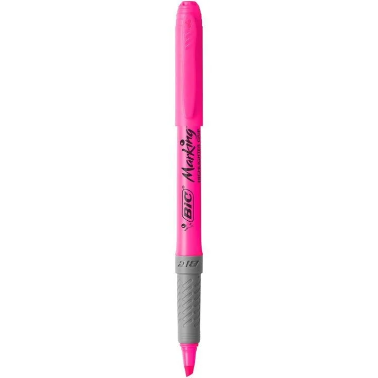 Bic Marking Highlighter Grip Fosforlu Kalem Pembe