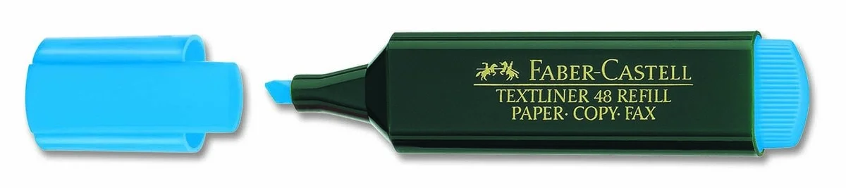 Faber Castell Textliner 48 Fosforlu İşaretleme Kalemi MAVİ