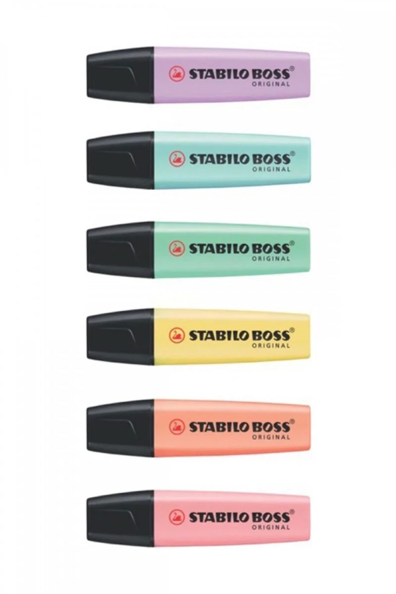 Stabilo Boss Fosforlu İşaretleme Kalemi Seti 6 Renk Pastel Renkler