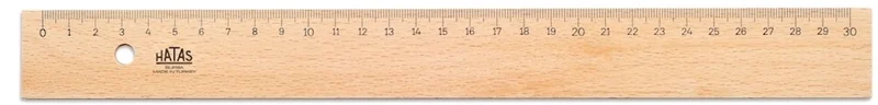 Hatas Tahta Cetvel 30 cm.