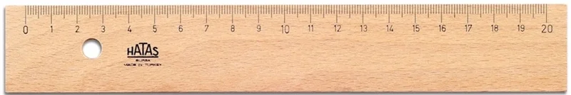 Hatas Tahta Cetvel 20 cm.
