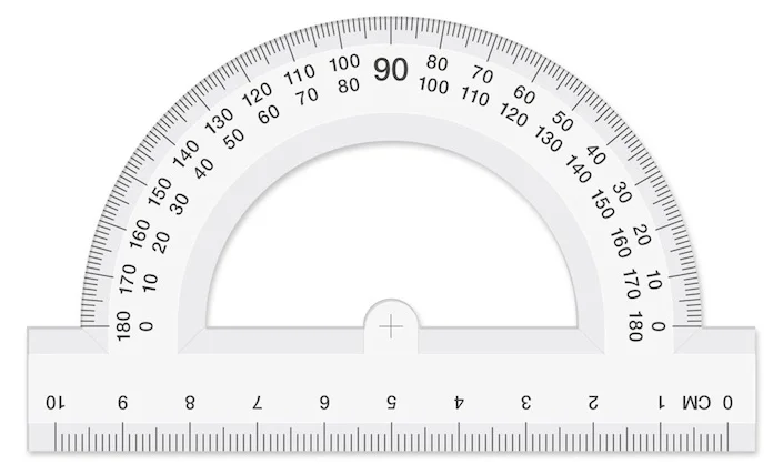 Hatas Plastik Minkale 180 Derece Açı Öçer 10 cm.