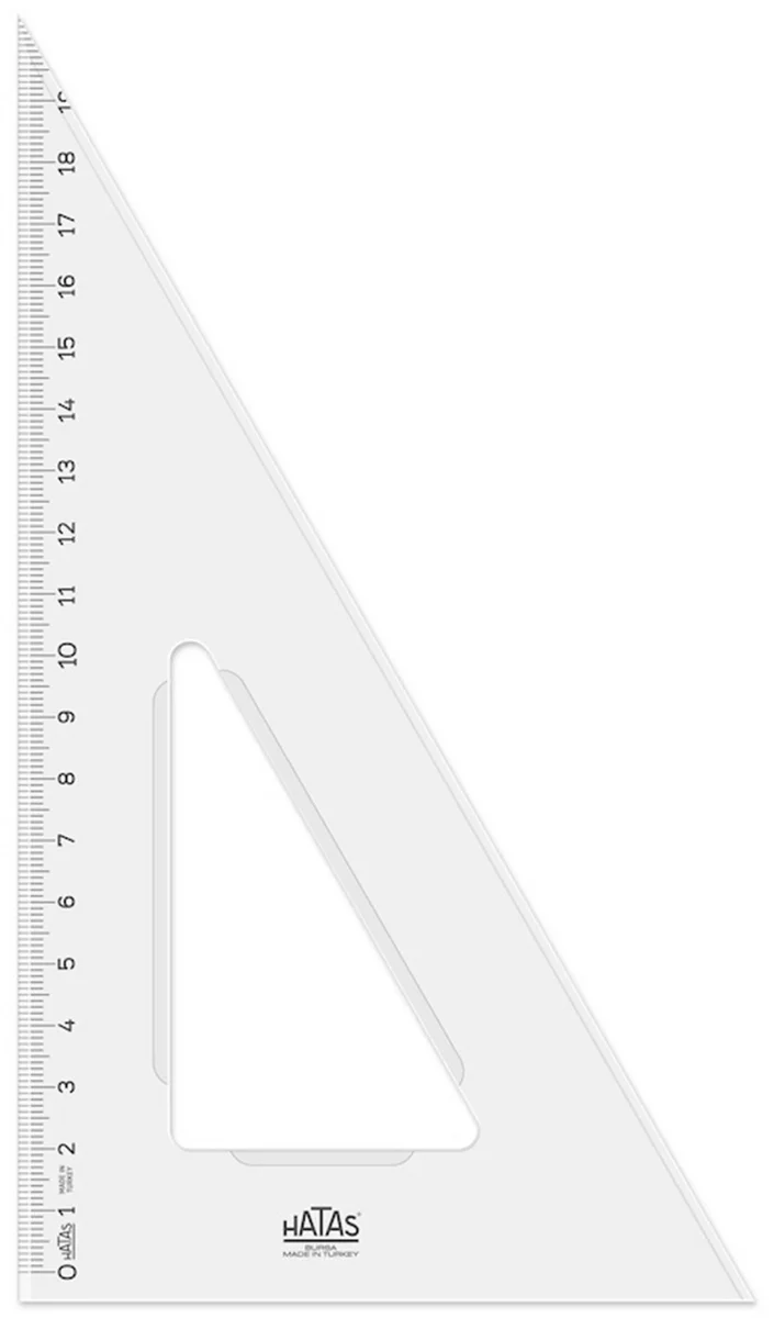 Hatas Plastik Gönye 21 cm. (30-60-90)