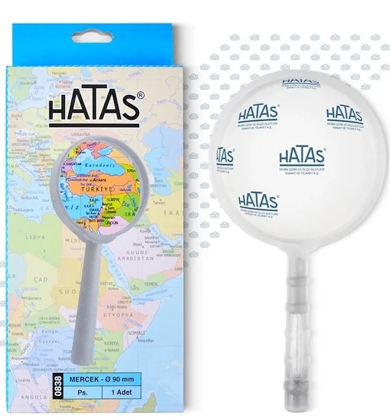Hatas Plastik Mercek Büyüteç 90 mm.
