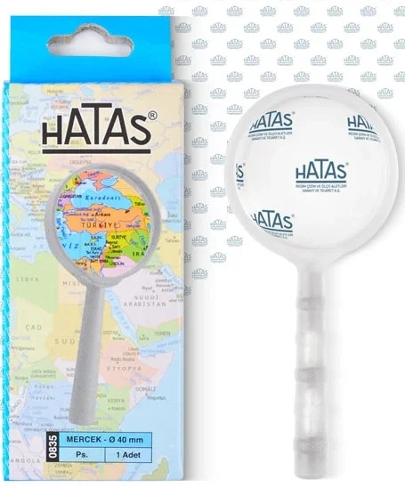 Hatas Plastik Mercek Büyüteç 40 mm.