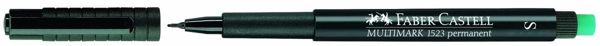 Faber Castell Multimark 1523 Permanent Asetat Kalemi 0.4 mm (S) SİYAH