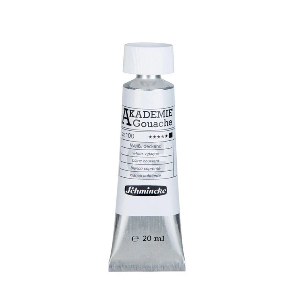 Schmincke Akademie Guaj Boya 20 ml. 100 White Opaque