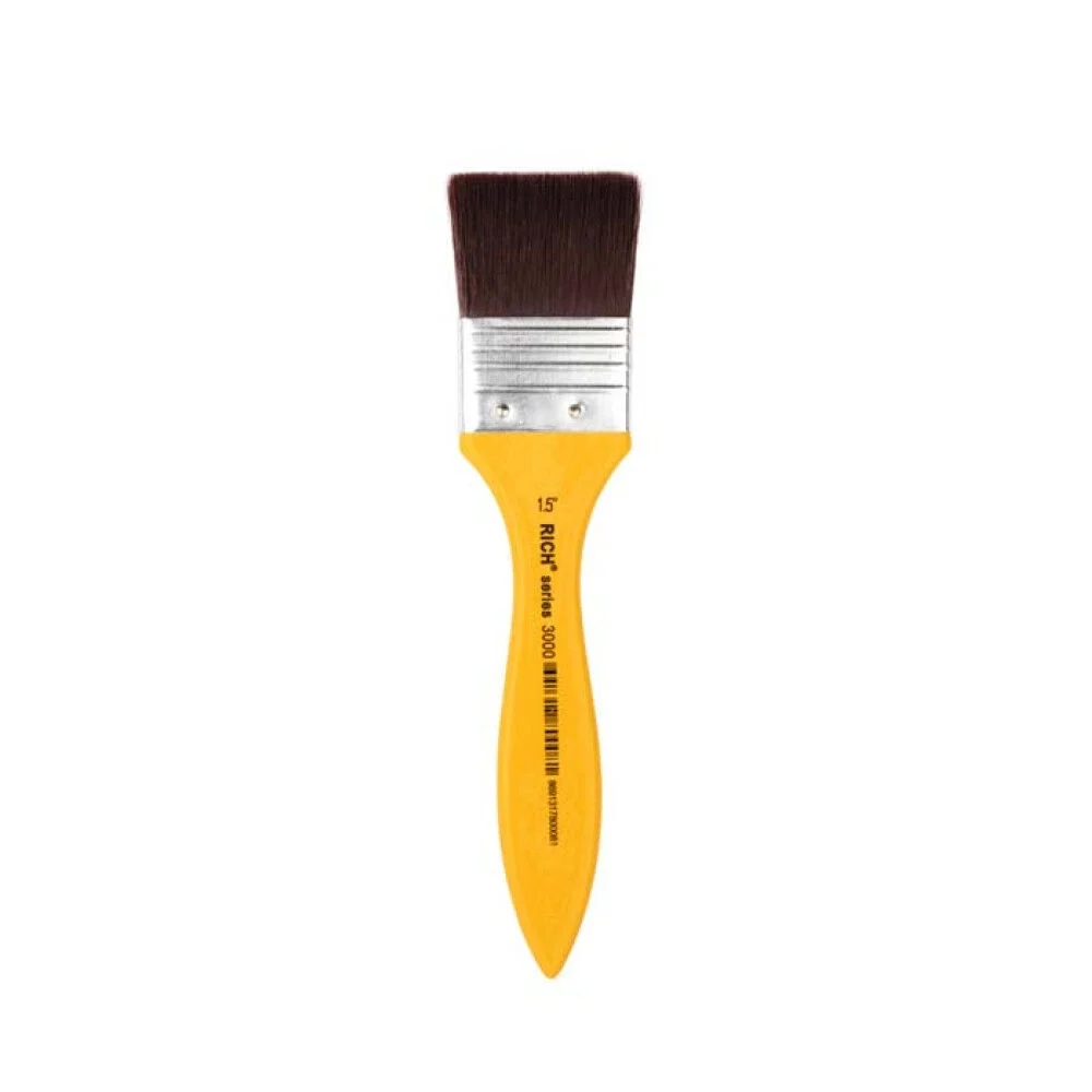 Rich Art 3000 Seri Bordo İpek Zemin Fırçası 1.5" (4 cm.)