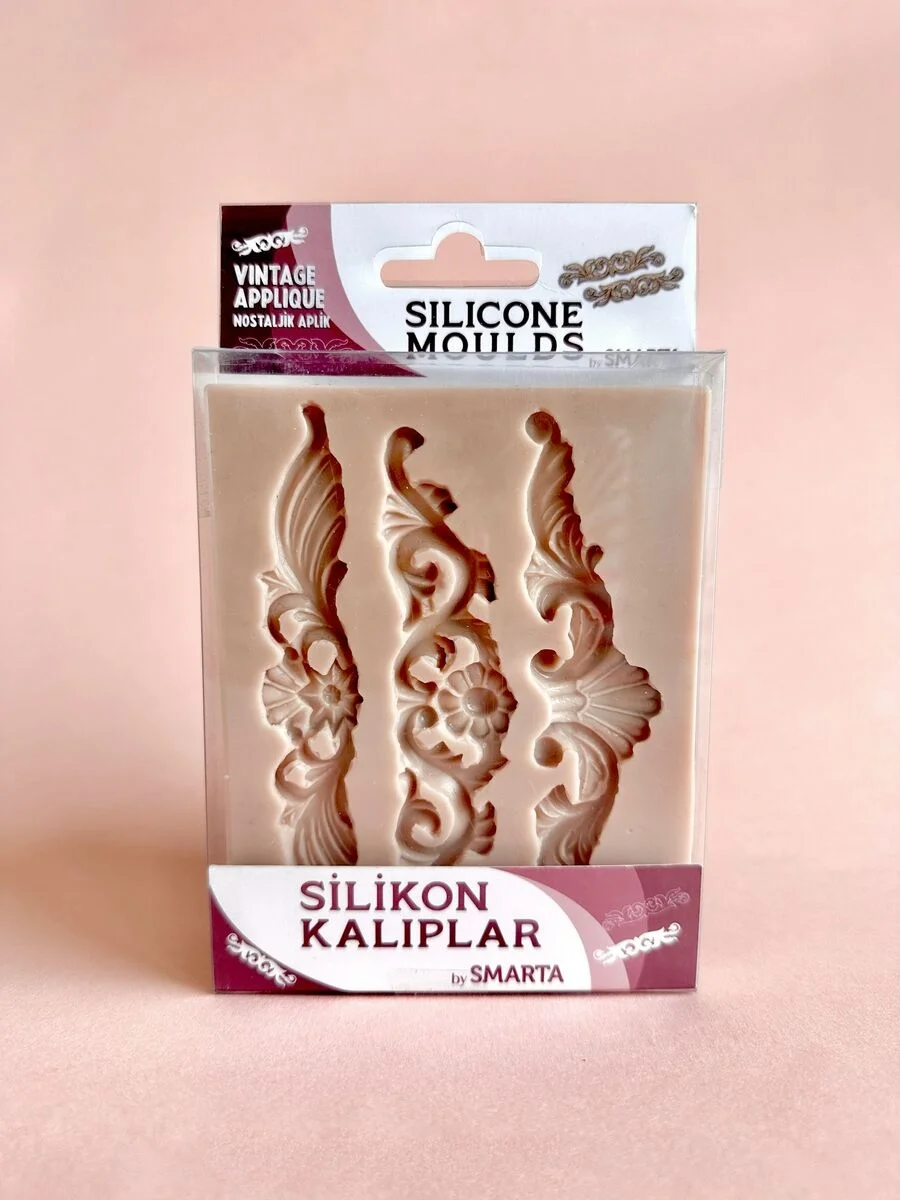 Smarta Silicone Moulds Silikon Epoksi ve Polimer Kil Kalıbı VINTAGE APPLIQUE