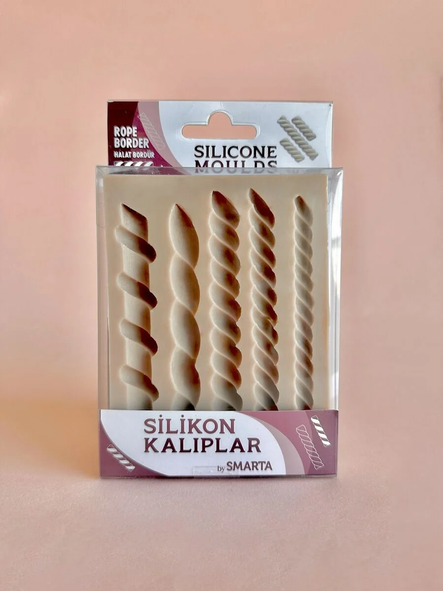 Smarta Silicone Moulds Silikon Epoksi ve Polimer Kil Kalıbı ROPE BORDER