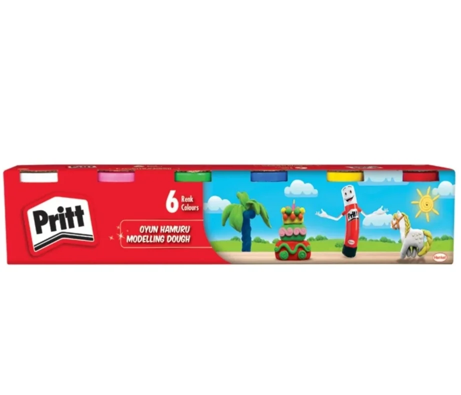 Pritt Oyun Hamuru 6 Renk x 100 gr.