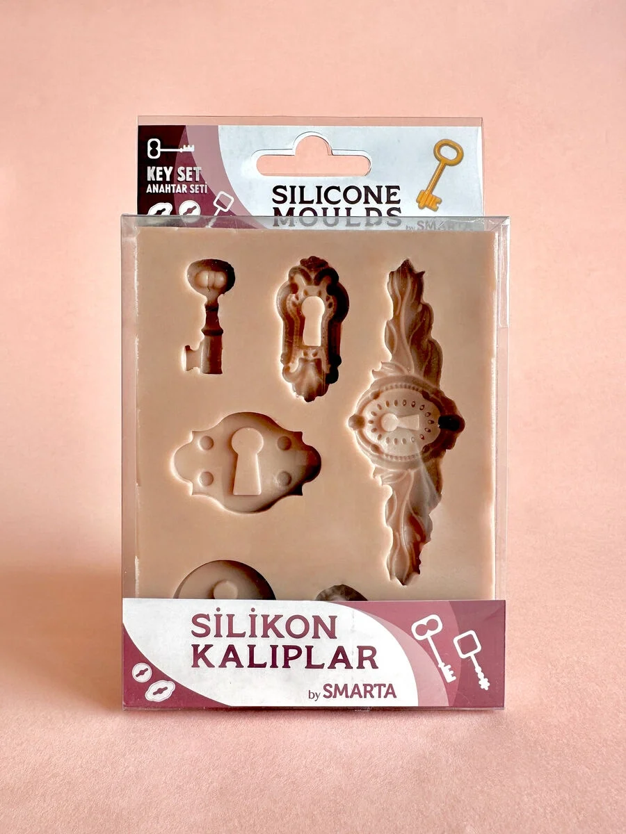 Smarta Silicone Moulds Silikon Epoksi ve Polimer Kil Kalıbı KEY SET