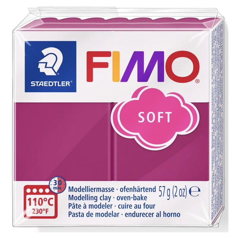Staedtler Fimo Soft Polimer Kil T23 Frozen Berry