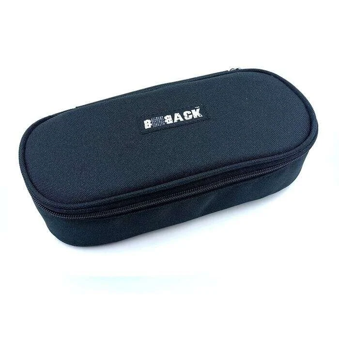 Bback Oval Kumaş Kalemlik / Kalem Kutusu SİYAH