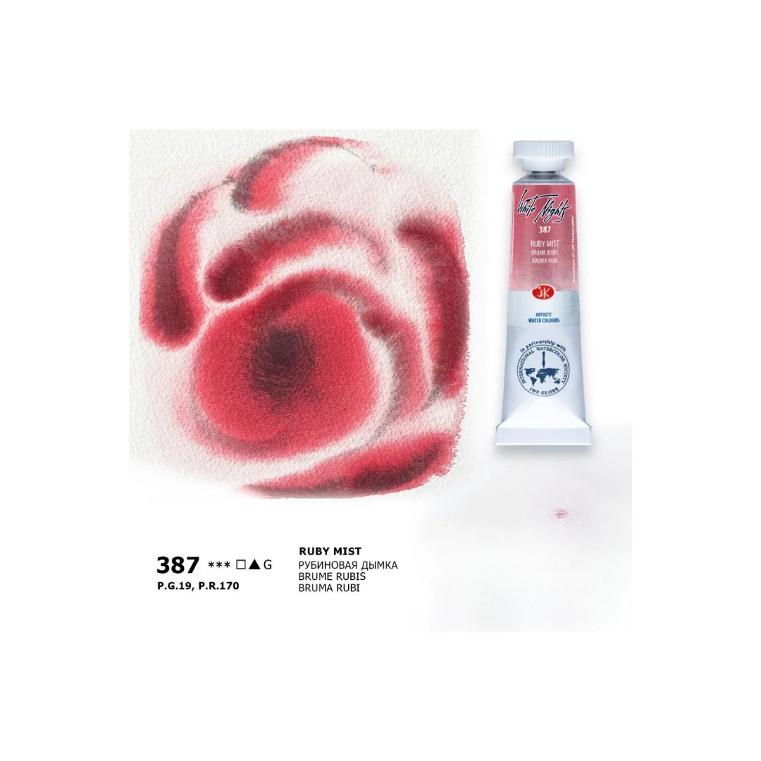 St. Petersburg White Nights Tüp Sulu Boya 10 ml. 387 Ruby Mist